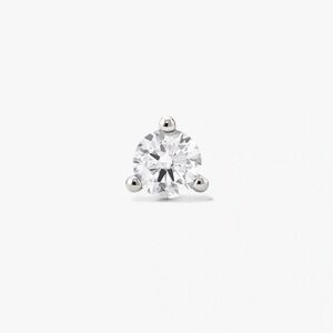 MEJURI PIERCING STUDIO - PAIR OF ROUND DIAMOND FLAT BACK STUDS